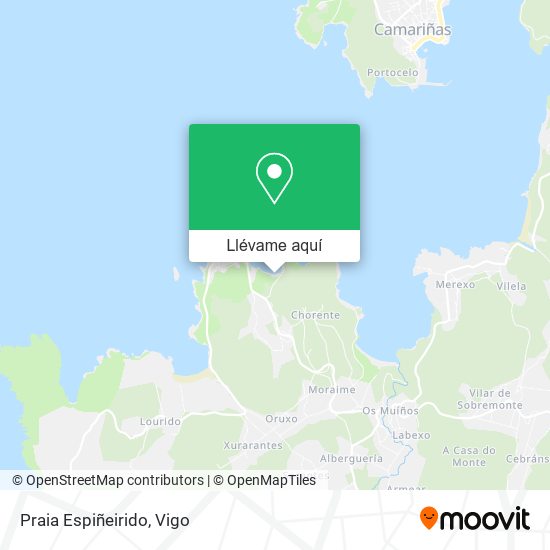 Mapa Praia Espiñeirido