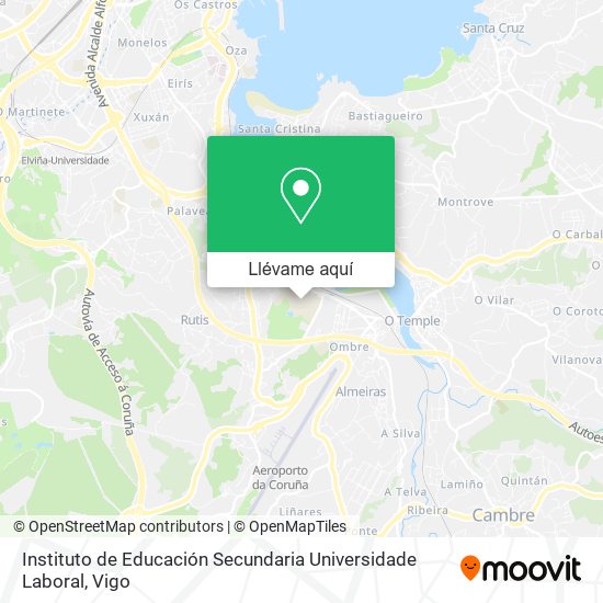 Mapa Instituto de Educación Secundaria Universidade Laboral