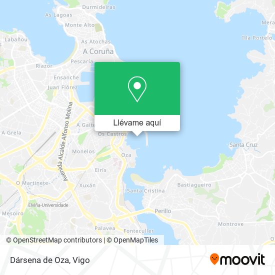 Mapa Dársena de Oza