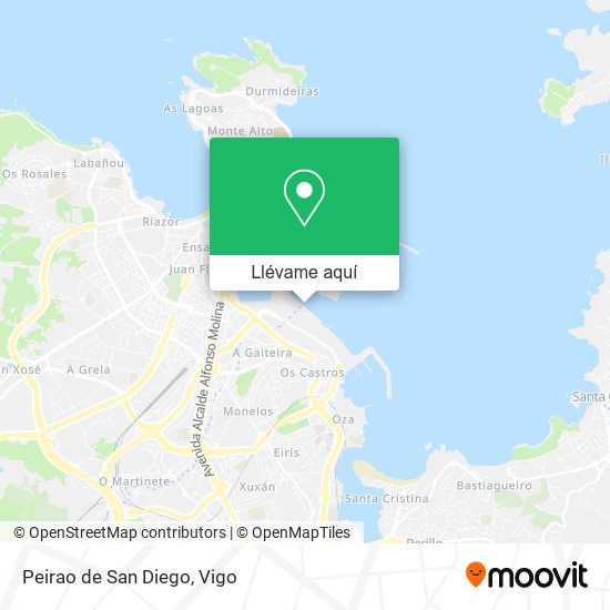 Mapa Peirao de San Diego