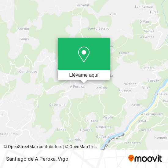 Mapa Santiago de A Peroxa