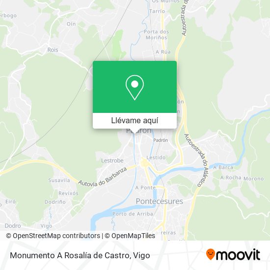 Mapa Monumento A Rosalía de Castro