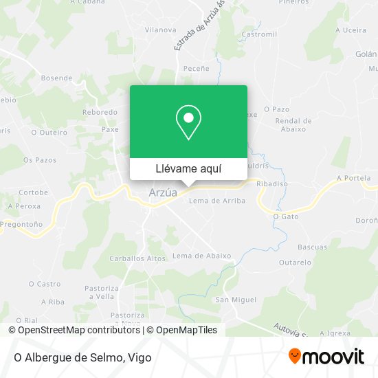 Mapa O Albergue de Selmo