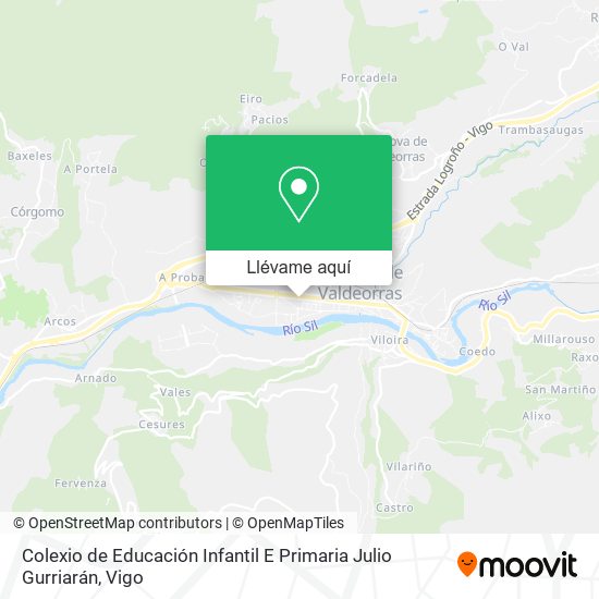 Mapa Colexio de Educación Infantil E Primaria Julio Gurriarán