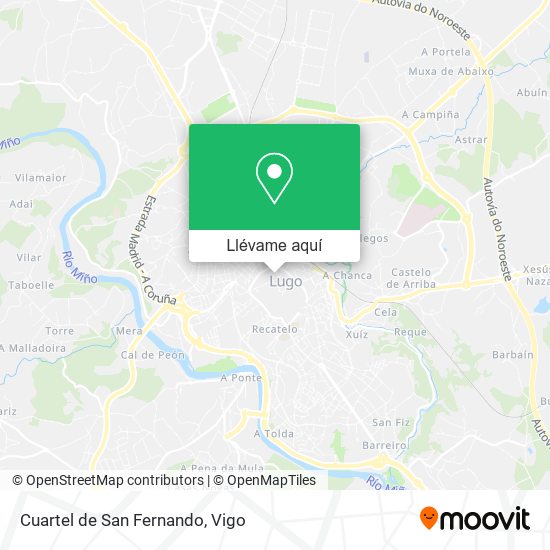 Mapa Cuartel de San Fernando