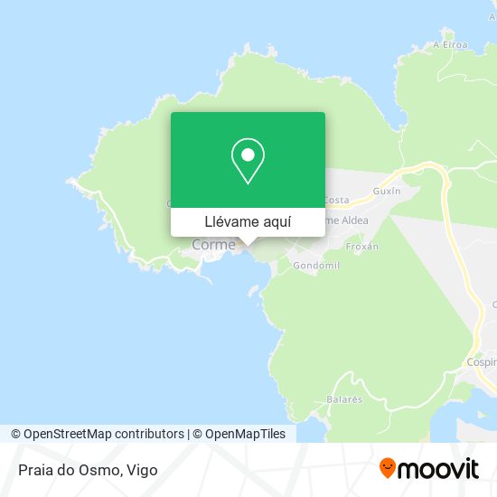 Mapa Praia do Osmo