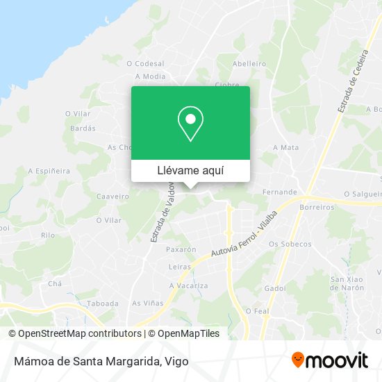 Mapa Mámoa de Santa Margarida