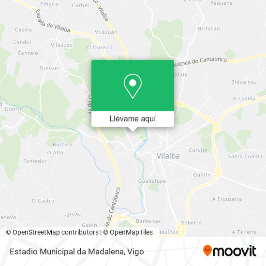 Mapa Estadio Municipal da Madalena