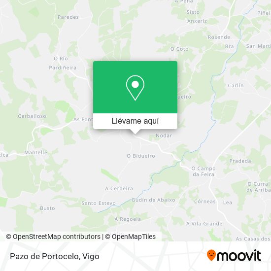 Mapa Pazo de Portocelo