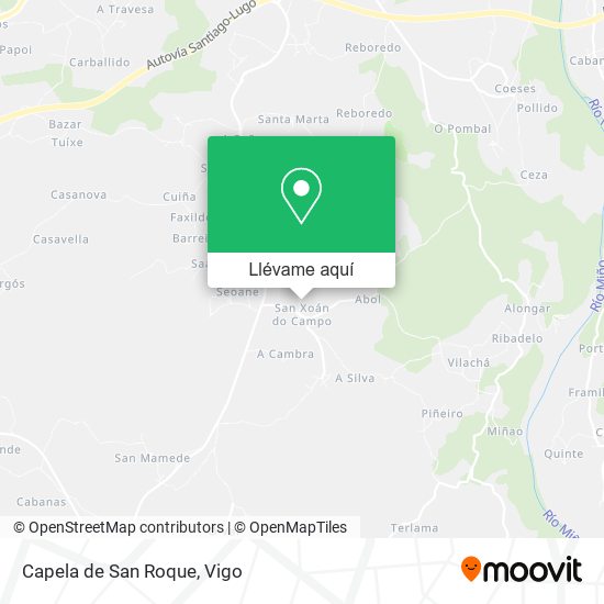 Mapa Capela de San Roque