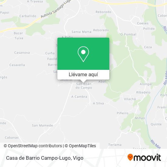 Mapa Casa de Barrio Campo-Lugo