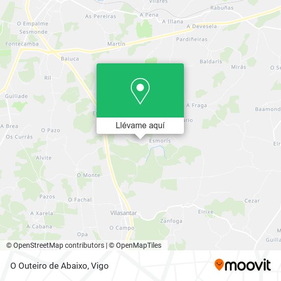 Mapa O Outeiro de Abaixo