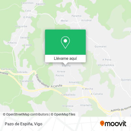 Mapa Pazo de Espiña