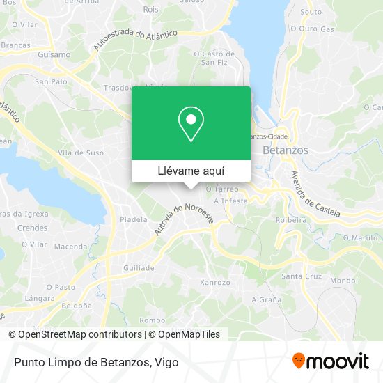 Mapa Punto Limpo de Betanzos