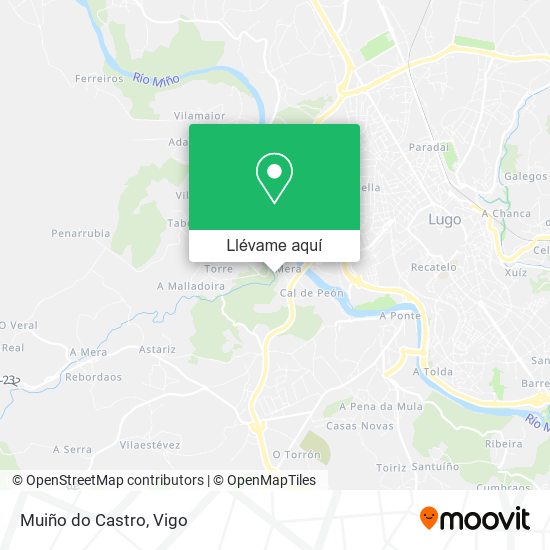 Mapa Muiño do Castro