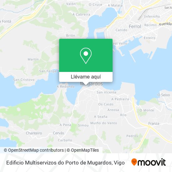 Mapa Edificio Multiservizos do Porto de Mugardos