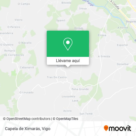 Mapa Capela de Ximarás