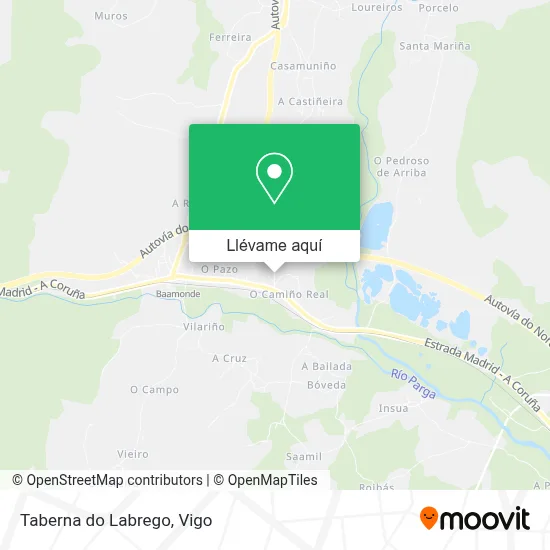 Mapa Taberna do Labrego