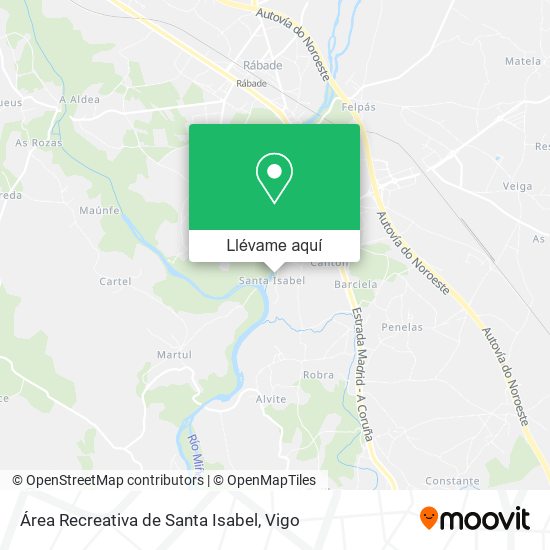 Mapa Área Recreativa de Santa Isabel