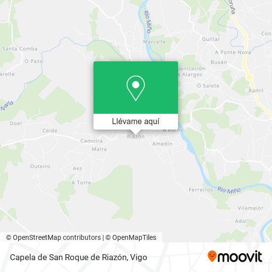 Mapa Capela de San Roque de Riazón