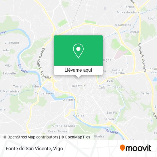 Mapa Fonte de San Vicente