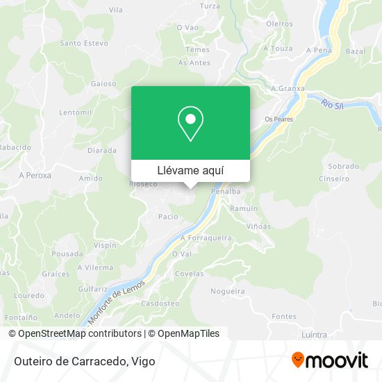 Mapa Outeiro de Carracedo