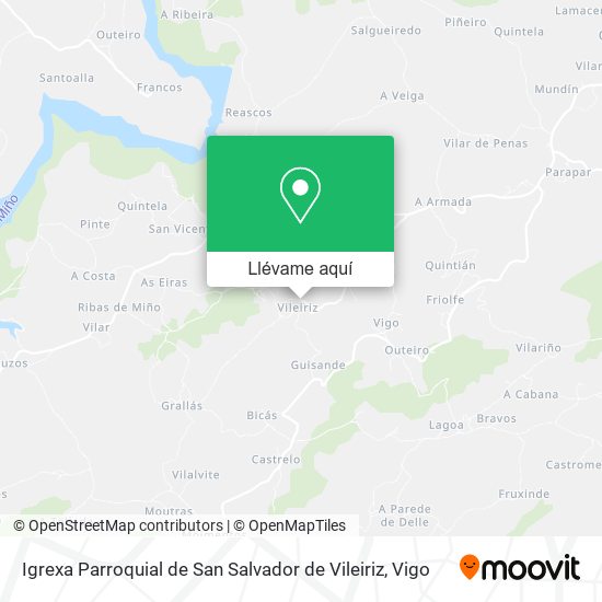 Mapa Igrexa Parroquial de San Salvador de Vileiriz