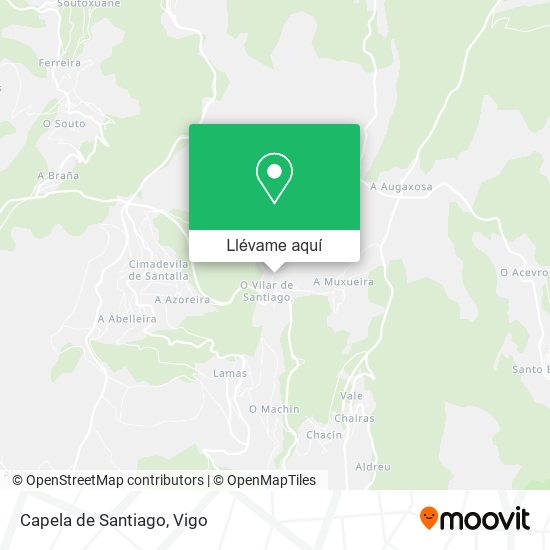Mapa Capela de Santiago