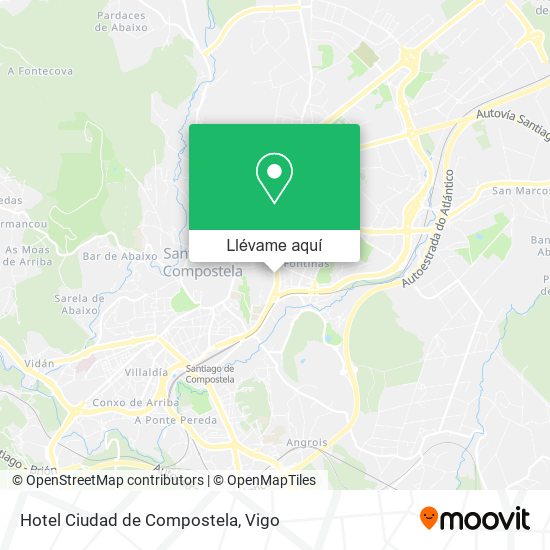 Mapa Hotel Ciudad de Compostela