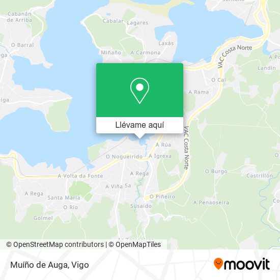Mapa Muíño de Auga