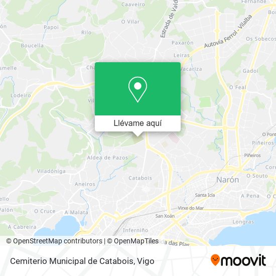 Mapa Cemiterio Municipal de Catabois