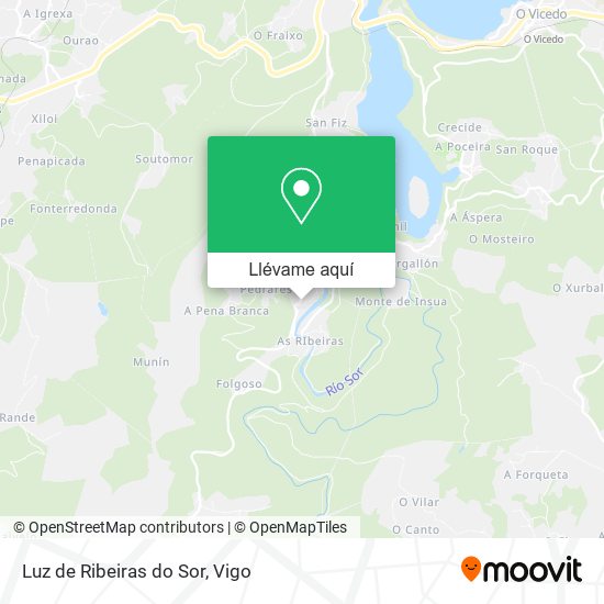 Mapa Luz de Ribeiras do Sor