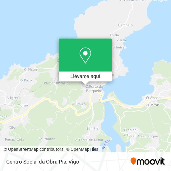 Mapa Centro Social da Obra Pía