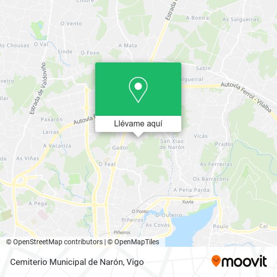 Mapa Cemiterio Municipal de Narón