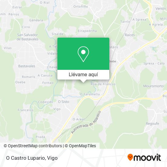 Mapa O Castro Lupario