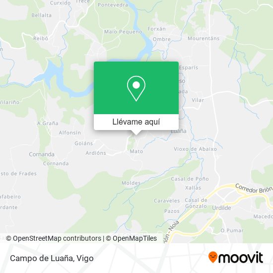 Mapa Campo de Luaña
