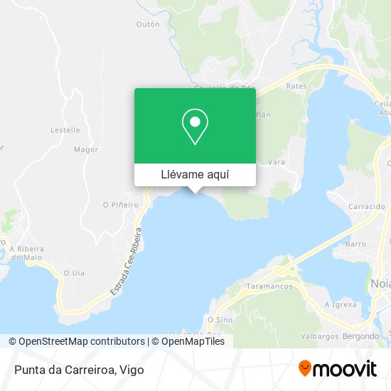 Mapa Punta da Carreiroa