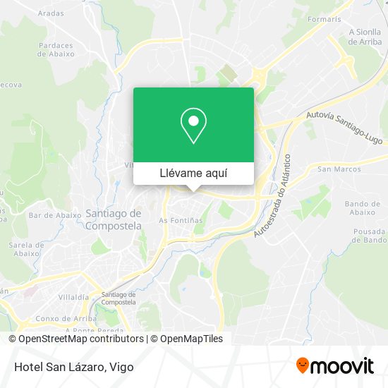 Mapa Hotel San Lázaro