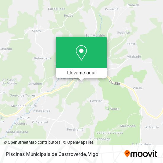 Mapa Piscinas Municipais de Castroverde