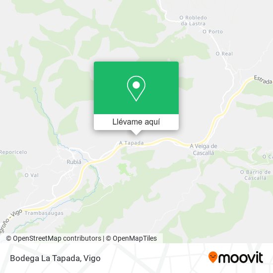 Mapa Bodega La Tapada