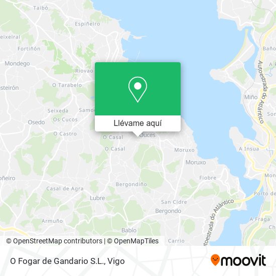 Mapa O Fogar de Gandario S.L.