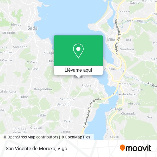 Mapa San Vicente de Moruxo