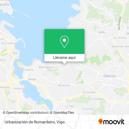 Mapa Urbanización de Romardeiro