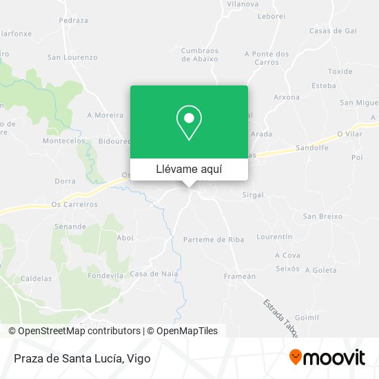 Mapa Praza de Santa Lucía
