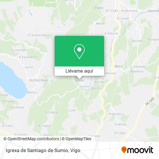 Mapa Igrexa de Santiago de Sumio