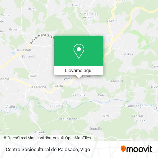 Mapa Centro Sociocultural de Paiosaco