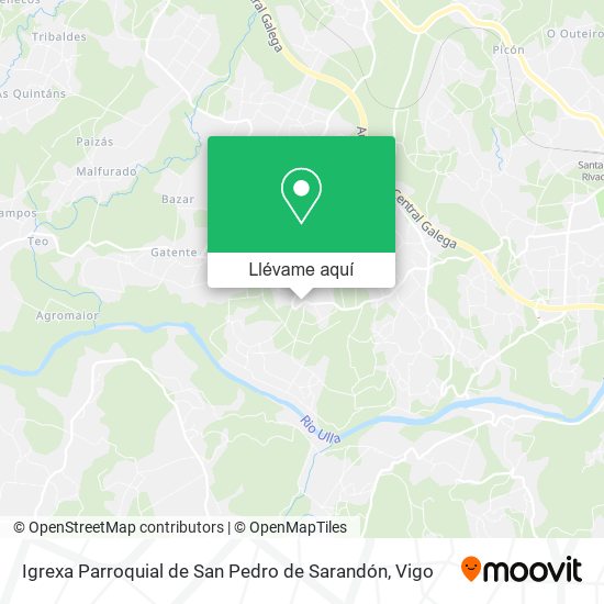 Mapa Igrexa Parroquial de San Pedro de Sarandón