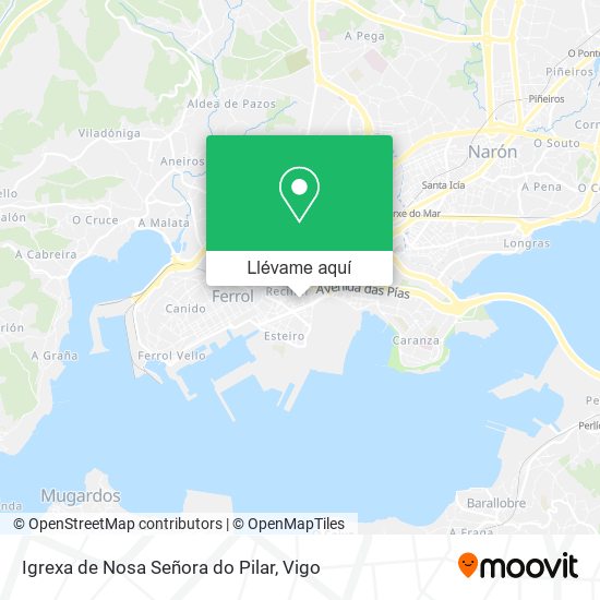 Mapa Igrexa de Nosa Señora do Pilar