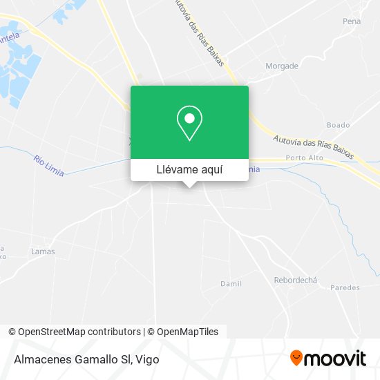 Mapa Almacenes Gamallo Sl
