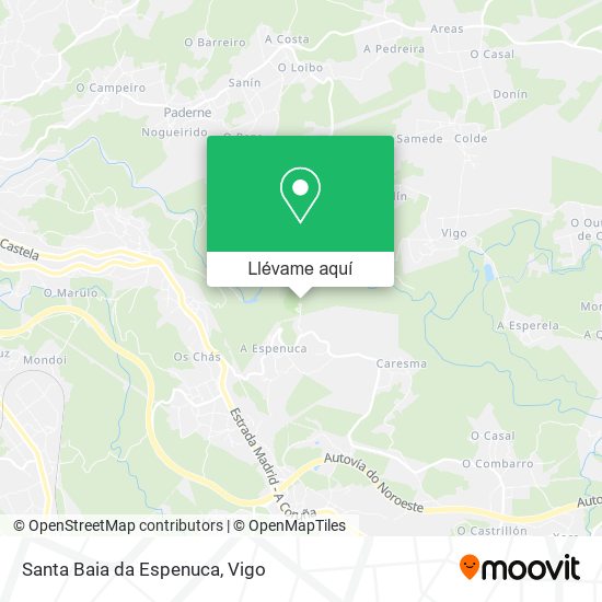 Mapa Santa Baia da Espenuca